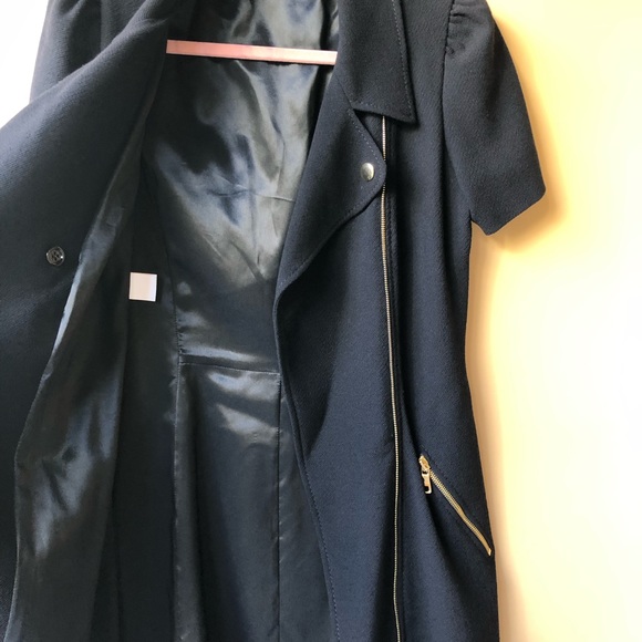 MOSCHINO cheapandchic black wool biker dress - Picture 7 of 8